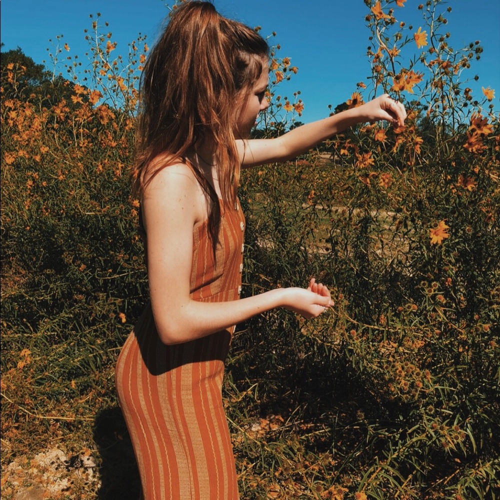 yellow jumpsuit